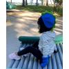 imageNIce Caps Toddler Baby Hat Mitten Set Boys Dino Fleece Gloves Warm Sherpa LinedNavy Dino