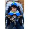 imageNIce Caps Toddler Baby Hat Mitten Set Boys Dino Fleece Gloves Warm Sherpa LinedNavy Dino