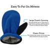 imageNIce Caps Toddler Baby Hat Mitten Set Boys Dino Fleece Gloves Warm Sherpa LinedRoyalNeon BlueNeon Green