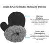 imageNIce Caps Toddler Baby Winter Hat Mitten Set  Kids Boys Girls Gloves Fleece Sherpa LinedBlack 1