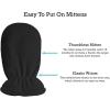 imageNIce Caps Toddler Baby Winter Hat Mitten Set  Kids Boys Girls Gloves Fleece Sherpa LinedBlack Infant