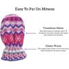 imageNIce Caps Toddler Baby Winter Hat Mitten Set  Kids Boys Girls Gloves Fleece Sherpa LinedFair Isle Print Infant