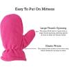 imageNIce Caps Toddler Baby Winter Hat Mitten Set  Kids Boys Girls Gloves Fleece Sherpa LinedFuchsia