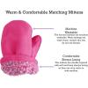 imageNIce Caps Toddler Baby Winter Hat Mitten Set  Kids Boys Girls Gloves Fleece Sherpa LinedFuchsia