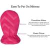 imageNIce Caps Toddler Baby Winter Hat Mitten Set  Kids Boys Girls Gloves Fleece Sherpa LinedFuchsiaEmbossed Chevron Print Infant