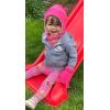 imageNIce Caps Toddler Baby Winter Hat Mitten Set  Kids Boys Girls Gloves Fleece Sherpa LinedGrey Mix Infant