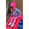 imageNIce Caps Toddler Baby Winter Hat Mitten Set  Kids Boys Girls Gloves Fleece Sherpa LinedGrey Mix Infant