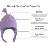 imageNIce Caps Toddler Baby Winter Hat Mitten Set  Kids Boys Girls Gloves Fleece Sherpa LinedLight Purple