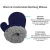 imageNIce Caps Toddler Baby Winter Hat Mitten Set  Kids Boys Girls Gloves Fleece Sherpa LinedNavy