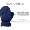 imageNIce Caps Toddler Baby Winter Hat Mitten Set  Kids Boys Girls Gloves Fleece Sherpa LinedNavy Embossed Arrows
