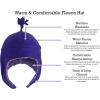 imageNIce Caps Toddler Baby Winter Hat Mitten Set  Kids Boys Girls Gloves Fleece Sherpa LinedPurple
