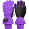 imageNIce Caps Kids Waterproof Winter Thinsulate Warm GlovesNeon Purple