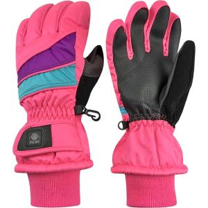 imageNIce Caps Kids Waterproof Winter Thinsulate Warm GlovesNeon Pink Multi