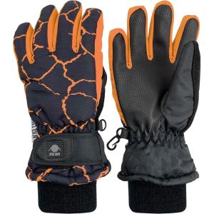 imageNIce Caps Kids Waterproof Winter Thinsulate Warm GlovesOrange Lava