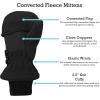 imageNIce Caps Kids Fingerless Glove Mitten Converter Winter Warm Thinsulate LinedBlack Solid