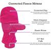 imageNIce Caps Kids Fingerless Glove Mitten Converter Winter Warm Thinsulate LinedFuchsia