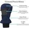 imageNIce Caps Kids Fingerless Glove Mitten Converter Winter Warm Thinsulate LinedNavy