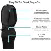 imageNIce Caps Kids Slimline Waterproof Winter Mittens Thinsulate Reflective Boys Girls Snow Cold WeatherBlack