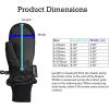 imageNIce Caps Kids Slimline Waterproof Winter Mittens Thinsulate Reflective Boys Girls Snow Cold WeatherBlack