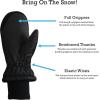imageNIce Caps Kids Waterproof Snow Mittens Cold Weather Thinsulate InsulatedBlack