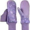 imageNIce Caps Kids Waterproof Snow Mittens Cold Weather Thinsulate InsulatedLight Purple Pixels