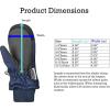 imageNIce Caps Kids Waterproof Snow Mittens Cold Weather Thinsulate InsulatedNavy Black