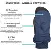 imageNIce Caps Kids Waterproof Snow Mittens Cold Weather Thinsulate InsulatedNavy Black