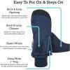 imageNIce Caps Kids Waterproof Snow Mittens Cold Weather Thinsulate InsulatedNavy Black