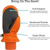 imageNIce Caps Kids Waterproof Snow Mittens Cold Weather Thinsulate InsulatedNeon Orange