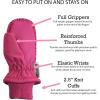 imageNIce Caps Kids Waterproof Snow Mittens Cold Weather Thinsulate InsulatedNeon Purple