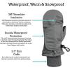 imageNIce Caps Kids Waterproof Snow Mittens Cold Weather Thinsulate InsulatedNeon Purple
