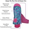 imageNIce Caps Kids Waterproof Snow Mittens Cold Weather Thinsulate InsulatedTurq Shattered Glass