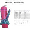 imageNIce Caps Kids Waterproof Snow Mittens Cold Weather Thinsulate InsulatedTurq Shattered Glass