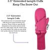 imageNIce Caps Kids Waterproof Snow Mittens Long Cuff Boys Girls Thinsulate Insulated GlovesFuchsia