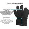 imageNIce Caps Little Kids Fleece Gloves Winter Warm Sherpa Lined EasyOn BoysBlack