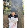 imageNIce Caps Little Kids Winter Gloves Cable Knit Warm Sherpa Lining GirlsBlack
