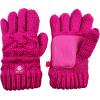 imageNIce Caps Little Kids Winter Gloves Cable Knit Warm Sherpa Lining GirlsFuchsia