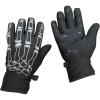 imageNIce Caps Boys Girls Plush Lined Breathable Touchscreen Stretch Lightweight GlovesBlackSkeleton Design