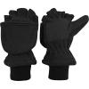 imageNIce Caps Kids Fingerless Glove Mitten Converter Winter Warm Thinsulate LinedBlack Solid