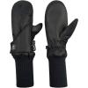 imageNIce Caps Kids Waterproof Snow Mittens Long Cuff Boys Girls Thinsulate Insulated GlovesBlack