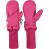 imageNIce Caps Kids Waterproof Snow Mittens Long Cuff Boys Girls Thinsulate Insulated GlovesFuchsia