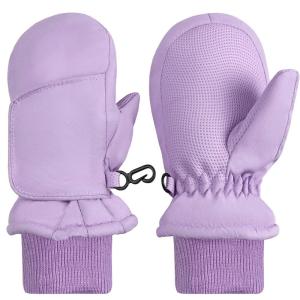imageNIce Caps Kids Waterproof Snow Mittens Cold Weather Thinsulate InsulatedLavender