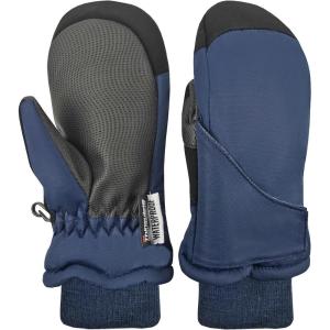 imageNIce Caps Kids Waterproof Snow Mittens Cold Weather Thinsulate InsulatedNavy Black
