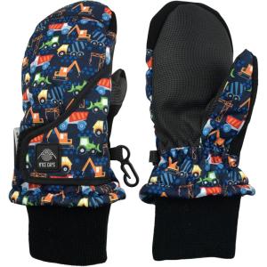 imageNIce Caps Kids Waterproof Snow Mittens Cold Weather Thinsulate InsulatedNavy With Trucks
