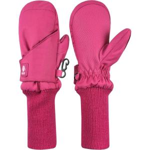 imageNIce Caps Kids Waterproof Snow Mittens Long Cuff Boys Girls Thinsulate Insulated GlovesFuchsia