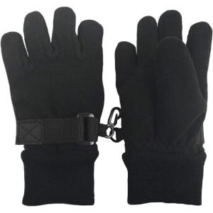 imageNIce Caps Little Kids Fleece Gloves Winter Warm Sherpa Lined EasyOn BoysBlack