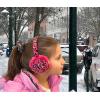 imageNIce Caps Kids Earmuffs Girls Winter Warm Adjustable Soft Plush PaddedBlack