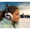 imageNIce Caps Kids Earmuffs Girls Winter Warm Adjustable Soft Plush PaddedWinter White Hearts
