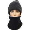 imageNIce Caps Kids Fleece Neck Gaiter Warm Soft Sherpa Lining Winter Cold WeatherBlack