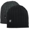 imageNIce Caps Kids Beanie Hats 2Pack Double Layered Knit Winter Warm Boys GirlsGreyBlack Pack